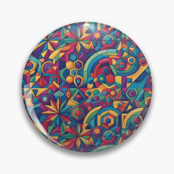 Item preview, B Vibrant Sacred Geometry Abstract Mandala Art Print designed and sold by ART ATTACK ZONE.