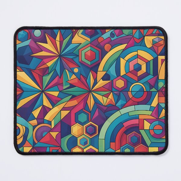 Item preview, B Vibrant Sacred Geometry Abstract Mandala Art Print designed and sold by ART ATTACK ZONE.