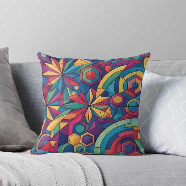 Item preview, B Vibrant Sacred Geometry Abstract Mandala Art Print designed and sold by ART ATTACK ZONE.