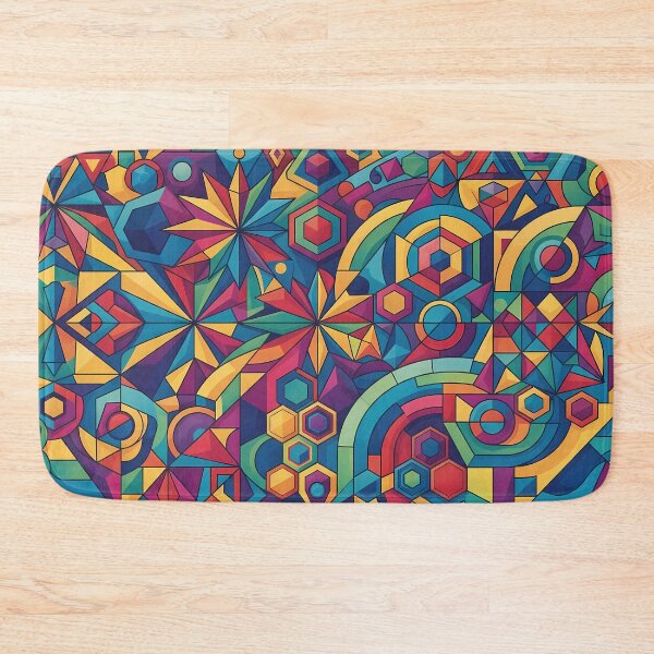 Item preview, B Vibrant Sacred Geometry Abstract Mandala Art Print designed and sold by ART ATTACK ZONE.