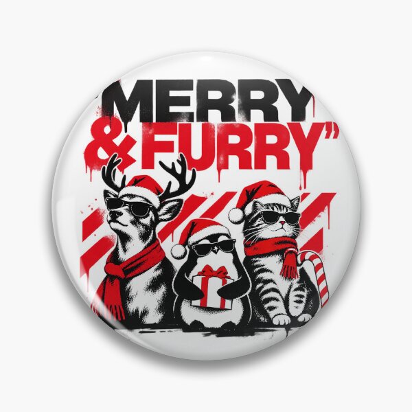 Item preview, Merry And Furry Cool Christmas Squad designed and sold by zzz888.