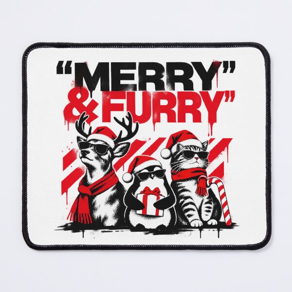 Item preview, Merry And Furry Cool Christmas Squad designed and sold by zzz888.