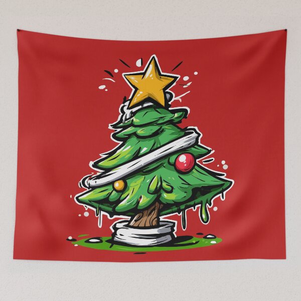Item preview, Graffiti Style Christmas Tree Sweater Design designed and sold by RichardRags.