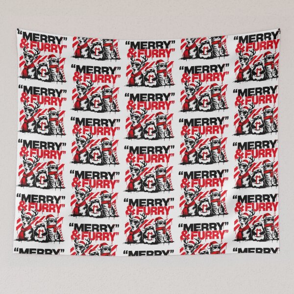 Item preview, Merry And Furry Cool Christmas Squad designed and sold by zzz888.