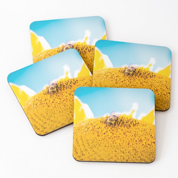 Item preview, Bee on Mammoth Sunflower designed and sold by PhotoArtbyGrace.