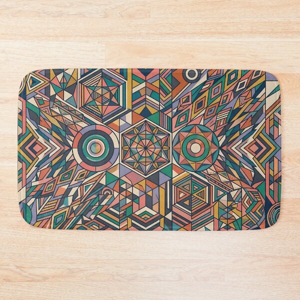 Item preview, E Vibrant Sacred Geometry Abstract Mandala Art Print designed and sold by ART ATTACK ZONE.