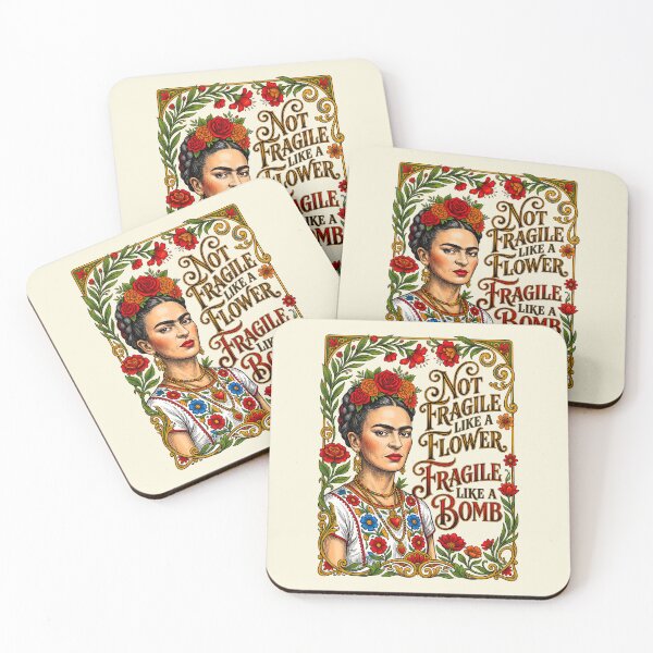 Item preview, Not Fragile Like A Flower Frida designed and sold by TeeARTHY.