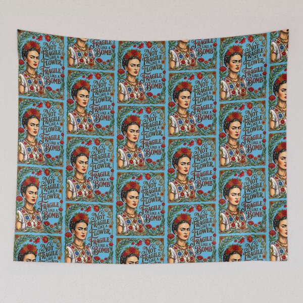 Item preview, Not Fragile Like A Flower Frida designed and sold by TeeARTHY.