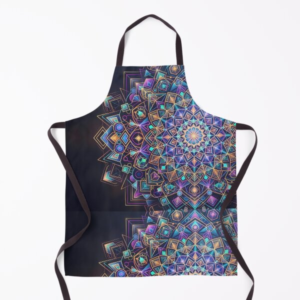 Artikelvorschau, G Lebendiger abstrakter Mandala-Kunstdruck mit heiliger Geometrie entworfen und verkauft von ART ATTACK ZONE.