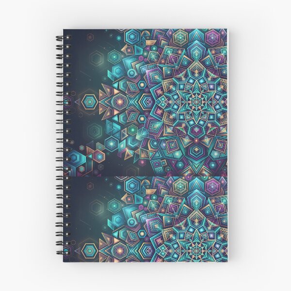 Item preview, H Vibrant Sacred Geometry Abstract Mandala Art Print designed and sold by ART ATTACK ZONE.