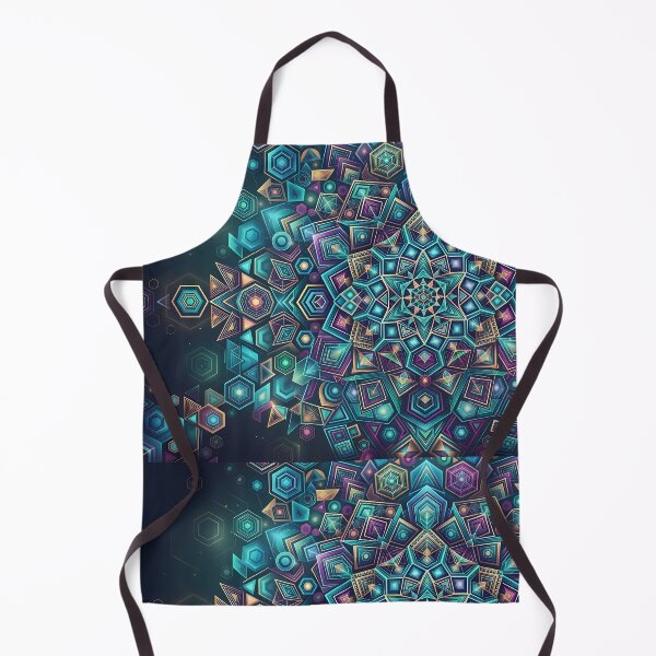 Artikelvorschau, H Lebendiger abstrakter Mandala-Kunstdruck mit heiliger Geometrie entworfen und verkauft von ART ATTACK ZONE.