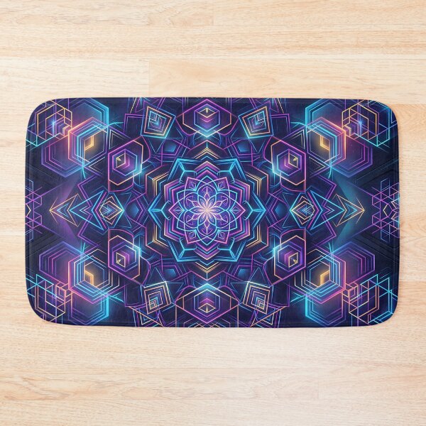 Item preview, I Vibrant Sacred Geometry Abstract Mandala Art Print designed and sold by ART ATTACK ZONE.
