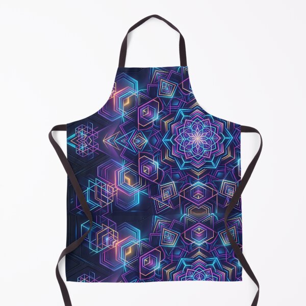 Item preview, I Vibrant Sacred Geometry Abstract Mandala Art Print designed and sold by ART ATTACK ZONE.
