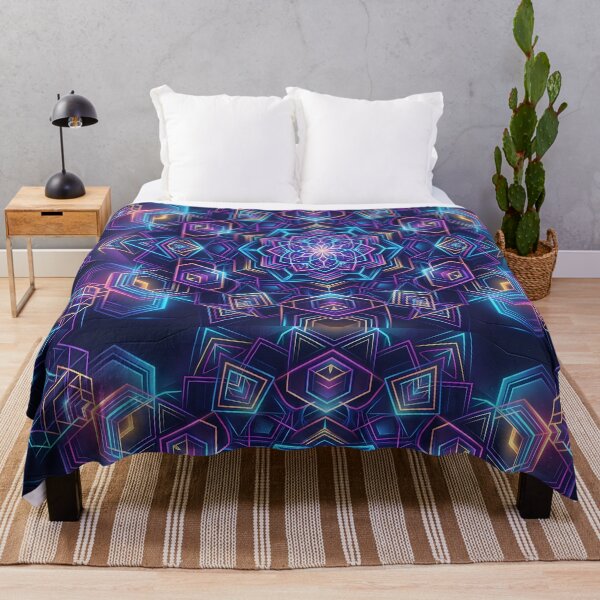 Item preview, I Vibrant Sacred Geometry Abstract Mandala Art Print designed and sold by ART ATTACK ZONE.