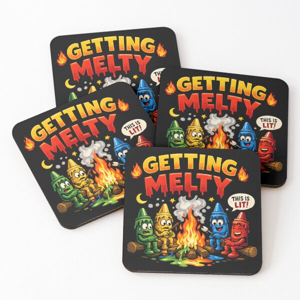Item preview, Getting Melty - Funny Campfire Color Characters designed and sold by SidTastic .