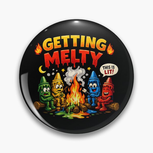 Item preview, Getting Melty - Funny Campfire Color Characters designed and sold by SidTastic .