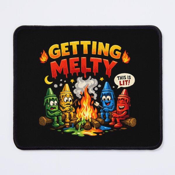Item preview, Getting Melty - Funny Campfire Color Characters designed and sold by SidTastic .