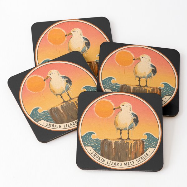 Item preview, Melted Seagull Badge – Smokin Lizard Melt Series designed and sold by kevnmel1964.