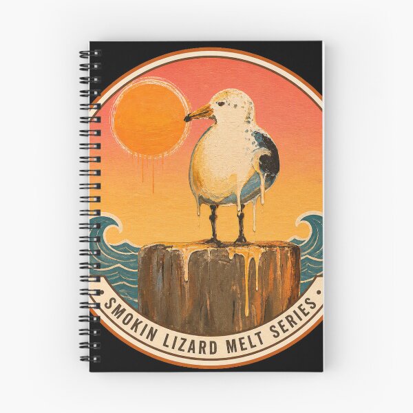 Item preview, Melted Seagull Badge – Smokin Lizard Melt Series designed and sold by kevnmel1964.