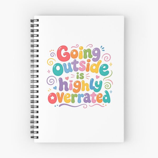 Item preview, Going Outside Is Highly Overrated – Colorful Introvert Humor designed and sold by SkeletonsDanger.