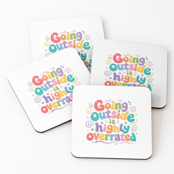 Item preview, Going Outside Is Highly Overrated – Colorful Introvert Humor designed and sold by SkeletonsDanger.