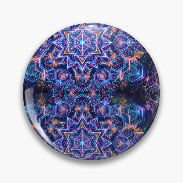 Item preview, 1 Vibrant Sacred Geometry Abstract Mandala Art Print designed and sold by ART ATTACK ZONE.