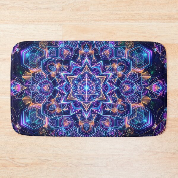 Item preview, 1 Vibrant Sacred Geometry Abstract Mandala Art Print designed and sold by ART ATTACK ZONE.