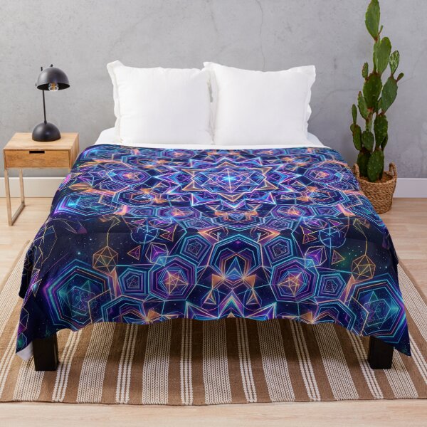 Item preview, 1 Vibrant Sacred Geometry Abstract Mandala Art Print designed and sold by ART ATTACK ZONE.