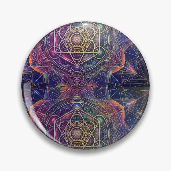 Item preview, 2 Vibrant Sacred Geometry Abstract Mandala Art Print designed and sold by ART ATTACK ZONE.