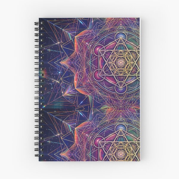 Item preview, 2 Vibrant Sacred Geometry Abstract Mandala Art Print designed and sold by ART ATTACK ZONE.