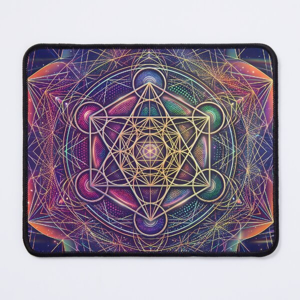 Item preview, 2 Vibrant Sacred Geometry Abstract Mandala Art Print designed and sold by ART ATTACK ZONE.