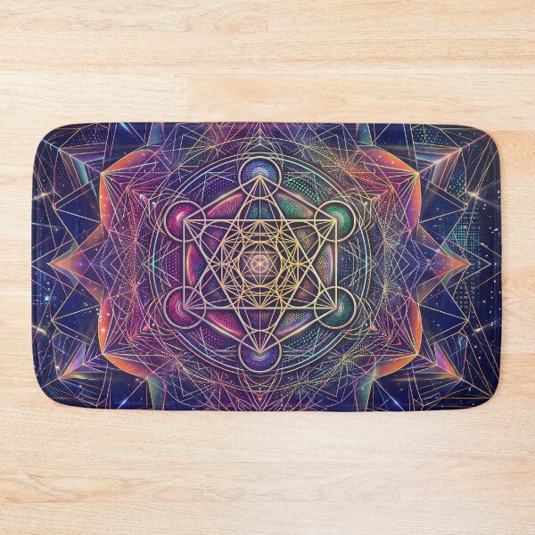 Item preview, 2 Vibrant Sacred Geometry Abstract Mandala Art Print designed and sold by ART ATTACK ZONE.