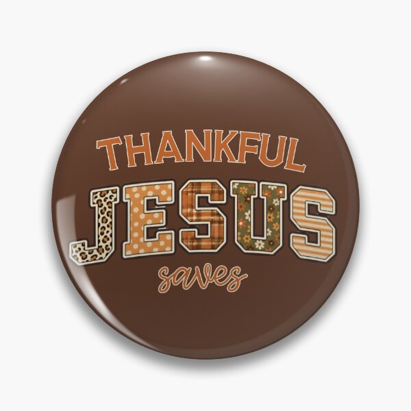 Item preview, Thankful Jesus Saves Thanksgiving Fall Christian Religious designed and sold by Forevermore.