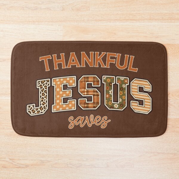 Item preview, Thankful Jesus Saves Thanksgiving Fall Christian Religious designed and sold by Forevermore.