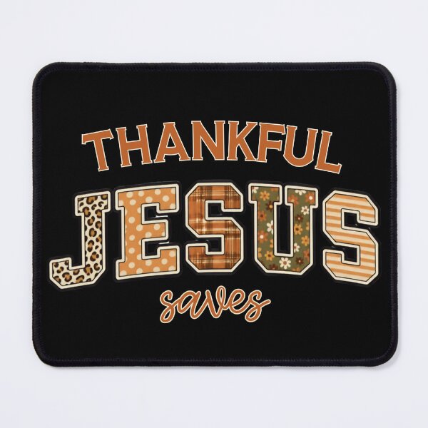 Item preview, Thankful Jesus Saves Thanksgiving Fall Christian Religious designed and sold by Forevermore.
