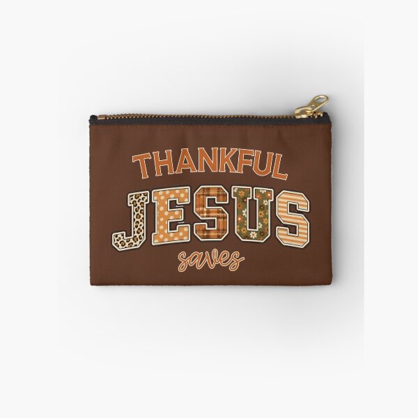 Item preview, Thankful Jesus Saves Thanksgiving Fall Christian Religious designed and sold by Forevermore.