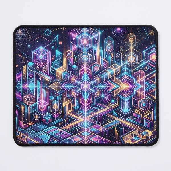 Item preview, 3 Vibrant Sacred Geometry Abstract Mandala Art Print designed and sold by ART ATTACK ZONE.