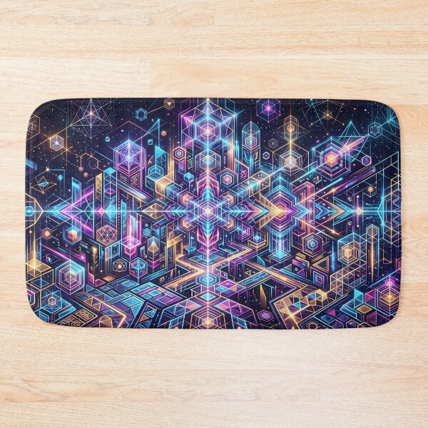 Item preview, 3 Vibrant Sacred Geometry Abstract Mandala Art Print designed and sold by ART ATTACK ZONE.