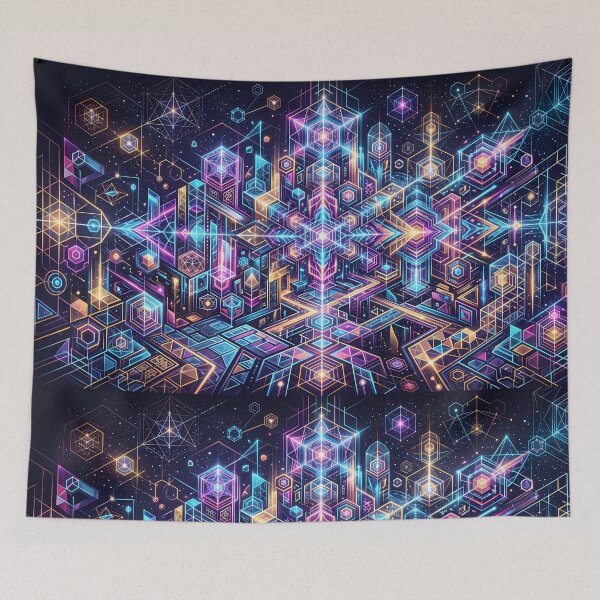 Item preview, 3 Vibrant Sacred Geometry Abstract Mandala Art Print designed and sold by ART ATTACK ZONE.
