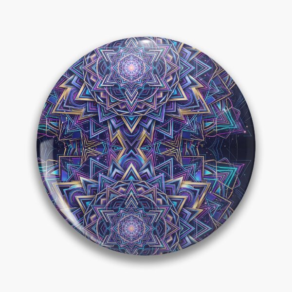 Item preview, 4 Vibrant Sacred Geometry Abstract Mandala Art Print designed and sold by ART ATTACK ZONE.