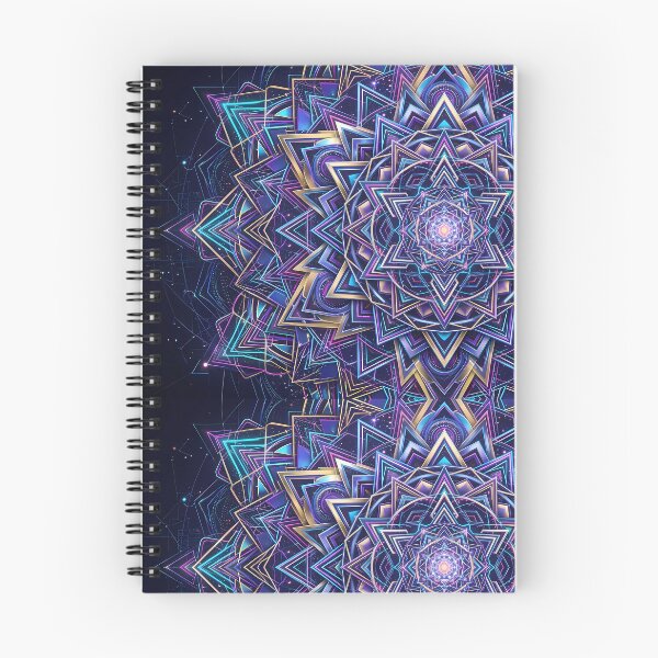 Item preview, 4 Vibrant Sacred Geometry Abstract Mandala Art Print designed and sold by ART ATTACK ZONE.
