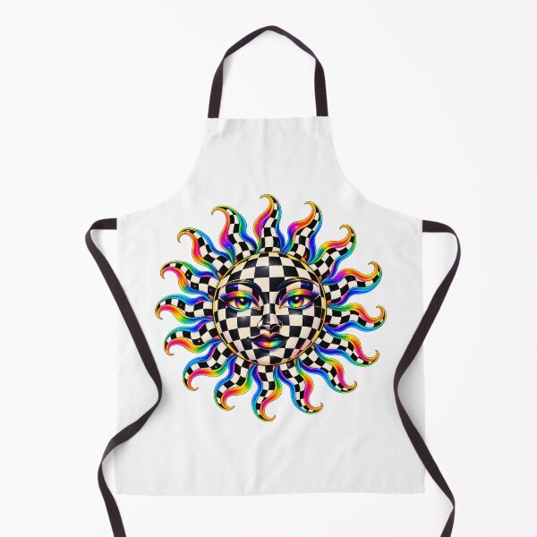 Item preview, Psychedelic Checkerboard Sun designed and sold by syotos-ai.