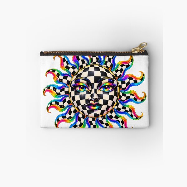 Item preview, Psychedelic Checkerboard Sun designed and sold by syotos-ai.
