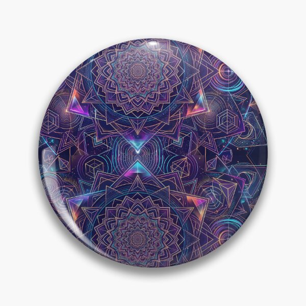 Item preview, 5 Vibrant Sacred Geometry Abstract Mandala Art Print designed and sold by ART ATTACK ZONE.