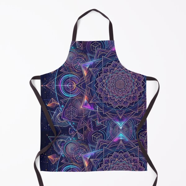 Item preview, 5 Vibrant Sacred Geometry Abstract Mandala Art Print designed and sold by ART ATTACK ZONE.