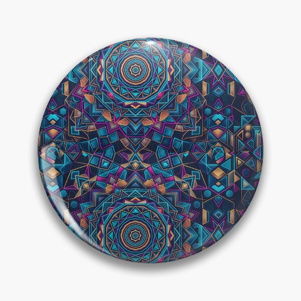 Item preview, 6 Vibrant Sacred Geometry Abstract Mandala Art Print designed and sold by ART ATTACK ZONE.