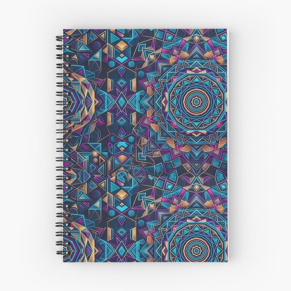 Item preview, 6 Vibrant Sacred Geometry Abstract Mandala Art Print designed and sold by ART ATTACK ZONE.