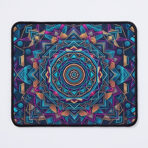 Item preview, 6 Vibrant Sacred Geometry Abstract Mandala Art Print designed and sold by ART ATTACK ZONE.