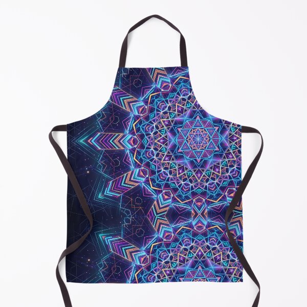 Artikelvorschau, 7 lebendige, abstrakte Mandala-Kunstdrucke mit Motiven der heiligen Geometrie entworfen und verkauft von ART ATTACK ZONE.