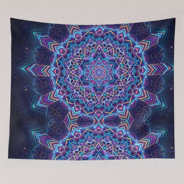 Item preview, 7 Vibrant Sacred Geometry Abstract Mandala Art Print designed and sold by ART ATTACK ZONE.